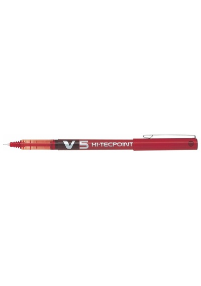 Roller Kalem Hi-tecpoint Iğne Uç 0.5 Mm Kırmızı Bx-v5-r 12 Li Kutu Çok Renkli