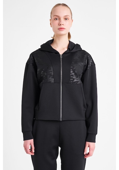 Lescon Kadın Fermuarlı Kapüşonlu Sweatshirt 25n-2125 Siyah