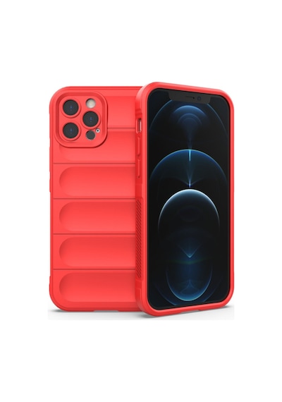Apple iPhone Uyumlu 12 Pro Max - Kılıf Optimum Silikon - Kırmızı