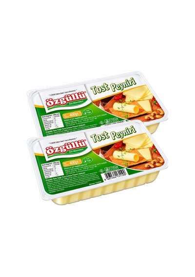 Özgüllü Dilimli Tost Peyniri 400 Gr X 2 Adet
