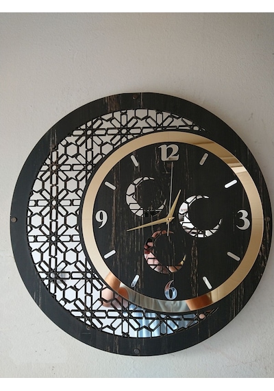 50Cm Duvar Saati Üç Hilal Diğer