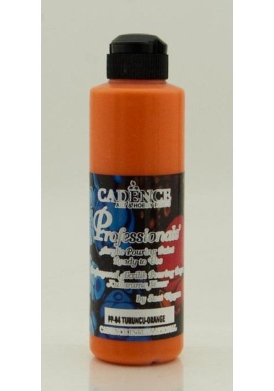 Cadence Profesyonel Hazır Pouring Boya Pp04 Turuncu 250Ml