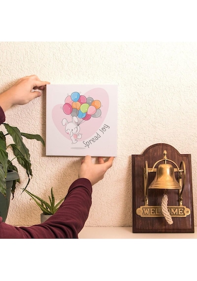 Spread Joy Çizgi Karakter Tasarımlı Bebek Odasına Özel Kanvas 25x25 Cm