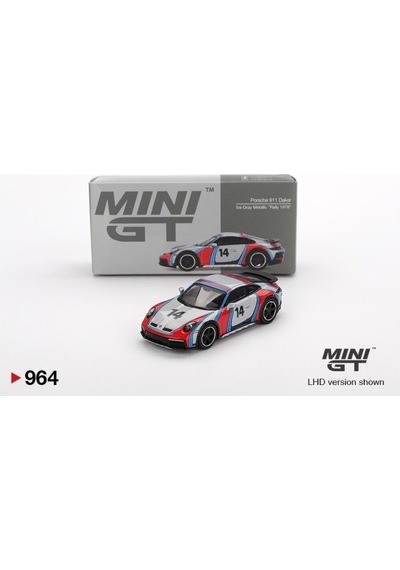 Mini Gt 1/64 Porsche 911 Dakar Ice Grey Metallic "rally 1978"