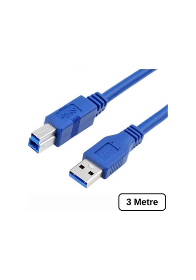 Lunatic 7347 Usb 3.0 To Type B Erkek Yazıcı Kablosu 5gbps Printer Ara Data Kablo 3m