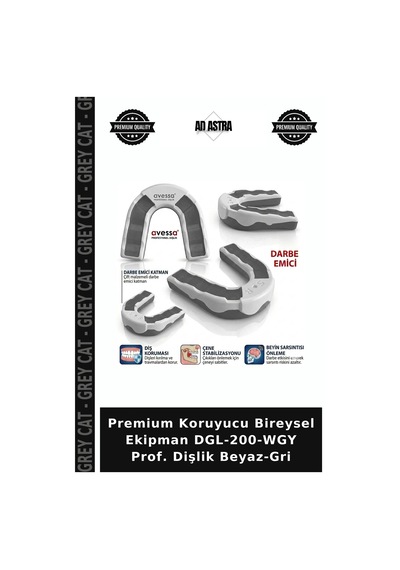 Premium Koruyucu Bireysel Ekipman Dgl-200-wgy Prof. Dişlik Beyaz-gri Beyaz - Gri