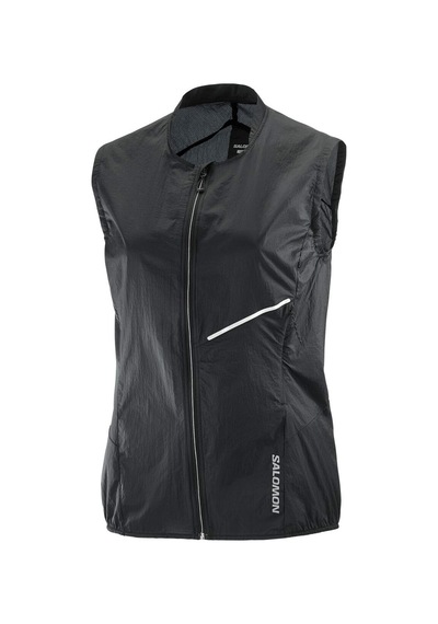 Salomon Salomon Sense Aero Wind Vest Kadın Siyah Koşu Rüzgarlığı 27180 Siyah