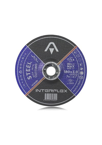 Interflex Inox Metal Kesici Taş Disk 180 X3.0 Mm