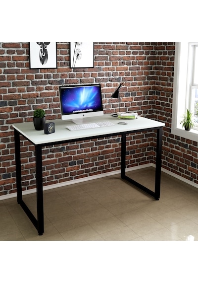 Ilgitrafik Ofis Masası Ahşaplı Metal Ayaklı Çalışma Bilgisayar Masası