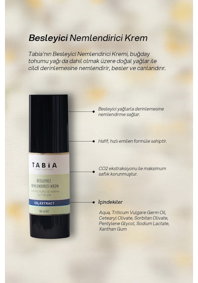 Tabia Besleyici ve Nemlendirici Krem 30 ML