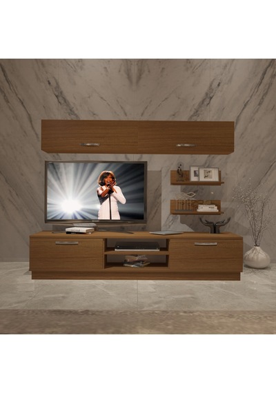 Decoraktiv Eko 5b Mdf Dvd Tv Ünitesi Tv Sehpası - Naturel Ceviz