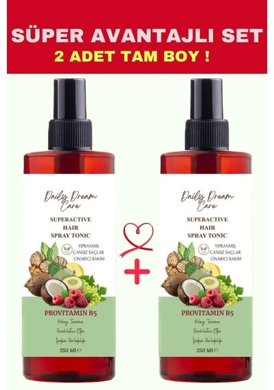 Daily Dream Care Yıpranmış Cansız Saçlar İçin Onarıcı Tonik 2 x 250 ML