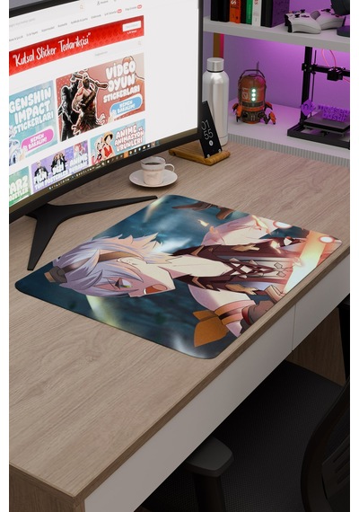 Bennett Genshin Impact Anime Gacha V5 - 48x40 Xl Gaming Mouse Pad Fare Altlığı