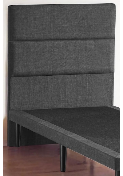 Niron Slim Baza Ve Başlık Takımı 90x190 Tek Kişilik Gri Kumaş Kaplı Metal Karyola Ve Başlık Seti Niron Slim Baza Ve Başlık Takımı 90x190 Tek Kişilik Gri Kumaş Kaplı Metal Karyola Ve Başlık Seti