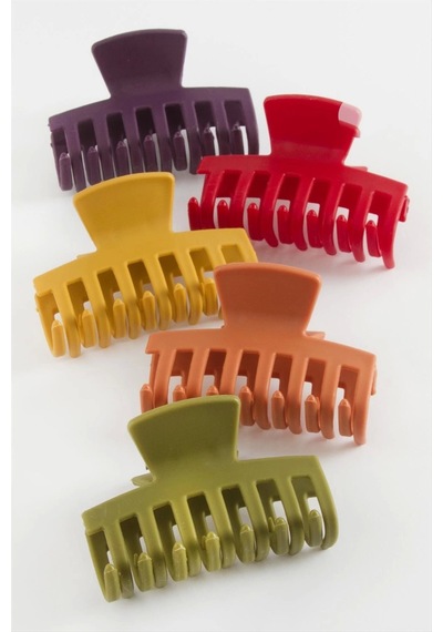 Tırpan Renkli Mandal Toka 6 Cm Çok Renkli
