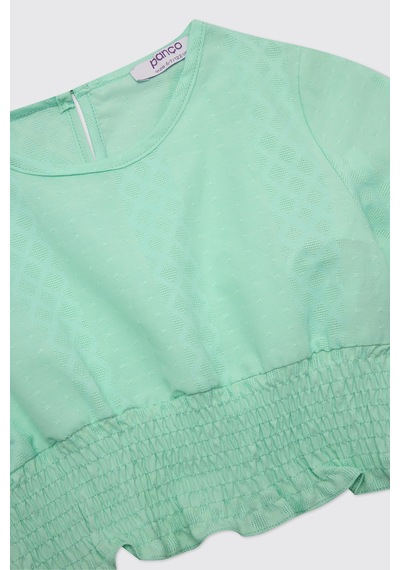 Panço Kız Çocuk Mint Bluz 2611gk57012 Yeşil