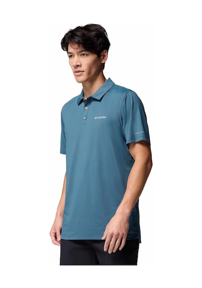 Columbia Tech Trail Utility Erkek Kısa Kollu Polo Tişört-9321 Mavi