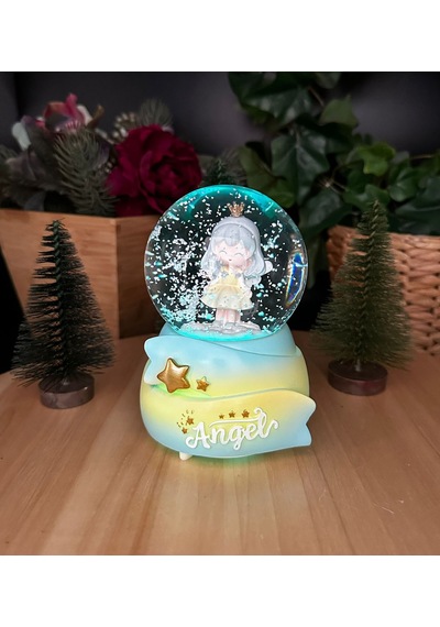 Angel Melek Kar Küresi Işıklı Ve Müzikli - S