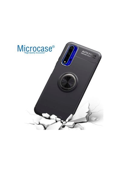 Microcase Huawei Nova 5T-Honor 20 Focus Serisi Yüzük Standl Kilif 446596512
