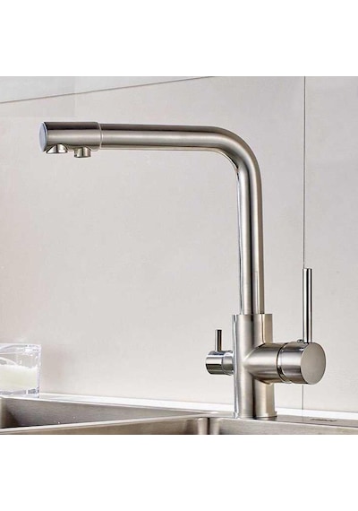 Venita Inox Arıtmalı Mutfak Bataryası 3 Yollu Dual Flow