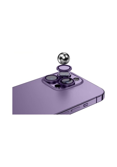 İphone 14 Pro Max Uyumlu Mikro Kamera Lens Koruyucu - Siyah - T38354