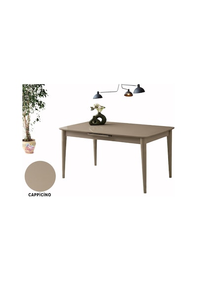 60x100 Ortadan Açılır Mdf Mutfak,salon,yemek Odası Masası Cappuccino