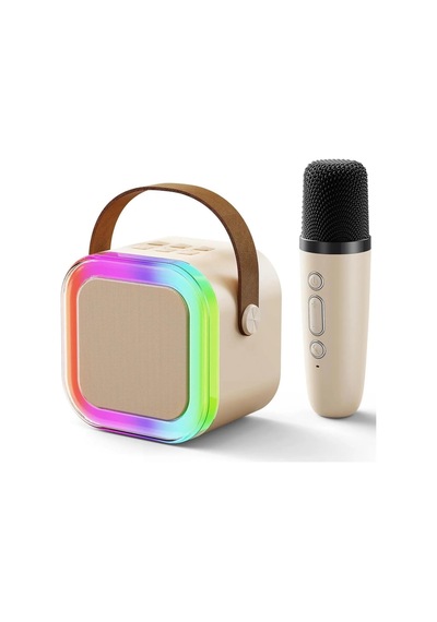 Blic BLS-55 Mini Taşınabilir Işıklı Kablosuz Bluetooth 5.0 Karaoke Hoparlör