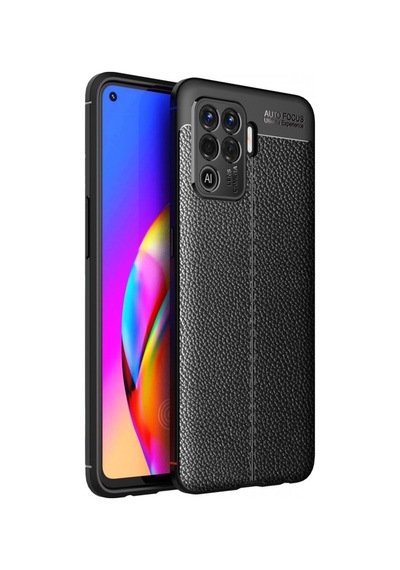 Oppo Reno 5 Lite Kilif Deri Görünümlü Niss Silikon Kapak 489624977