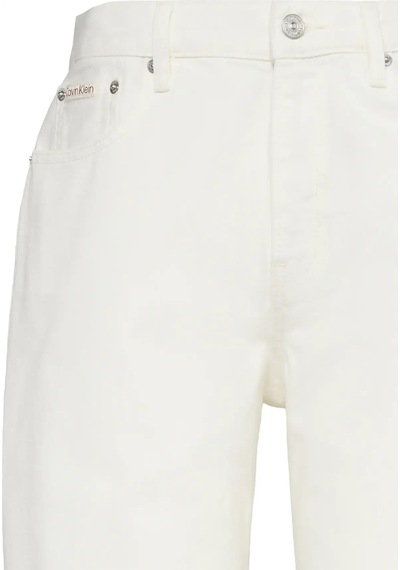 Calvin Klein The Wıde Leg Raw Hem Chalk Whıte Kadın Beyaz Pantolon