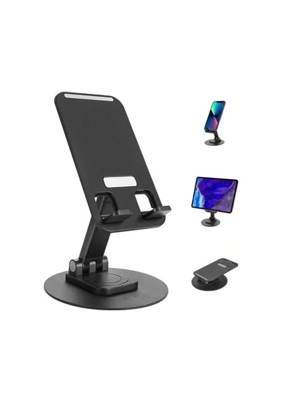 Muhasebeciler, Öğrenciler Için 360 Dönebilir Katlanabilir Telefon Tutucu Stand Yuvarlak Tabanlı