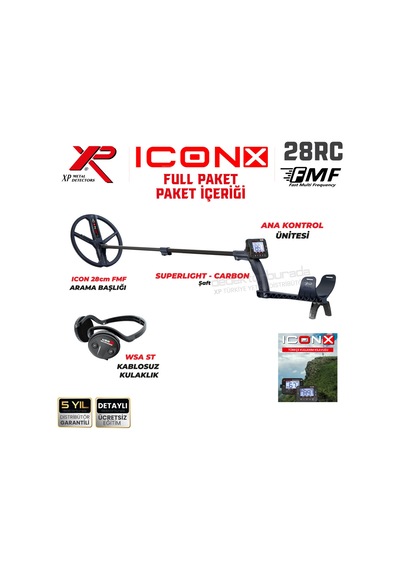 Xp Iconx Dedektör Full Paket Wsa St Kulaklık