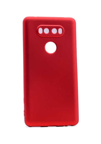 LG Uyumlu V20 Kılıf Zore Premier Silikon Kapak Kırmızı
