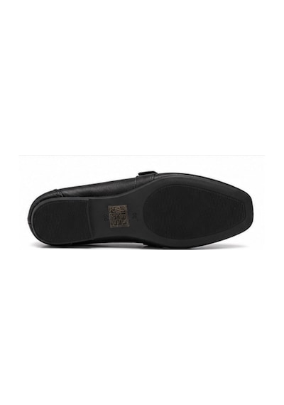 N Napa Shoe Np.19201-2.siyah Napa Shoe Kadın Siyah Tokalı Hakiki Deri Loafer Babet Günlük & Klasik Ayakkabı