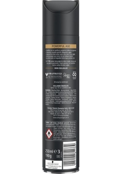 Taft Saç Spreyi Powerfull Age Mega Güçlü 5 250ml