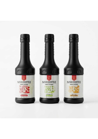 Nish Coffee Kavun -elmalı -karpuz Aromalı Püre Sos 3 X 1.150 Gr