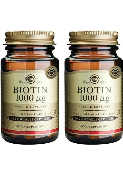 Solgar Biotin 1000 Mcg 50 Kapsül 2 Adet