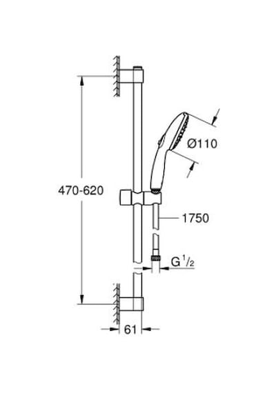 Grohe Tempesta 110 Duşu Seti 3 Akışlı - 27644003 Gümüş