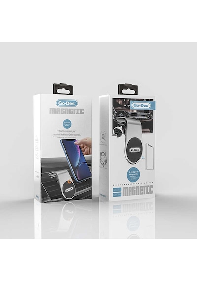 Go Des GD-HD633 Magnetik Araç İçi Telefon Tutucu ZORE-221161 Siyah