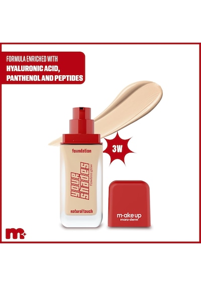 Lexroo Make Up Maruderm Pürüzsüz Görünüm Sağlayan Yarı Mat Bitişli Uzun Süre Kalıcı Fondöten 3w 30