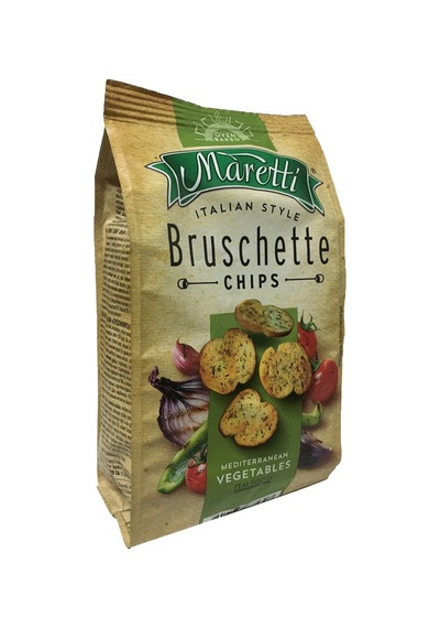 Maretti Bruscetta Chips 70 G Sebzeli Fırınlanmış Ekmek Cipsi 4'li Avantaj Paketi - 4 Adet Tarı