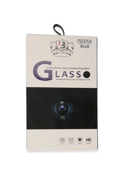 Apple iPhone Uyumlu 15 Bilvis Titan Kamera Lens - Sierra Blue Tdrtr