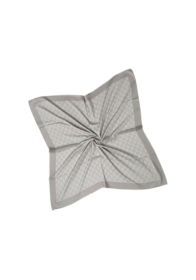 Mim Eşarp Işıl İpek - G Desen Siena Eşarp 100x100 Cm Taş