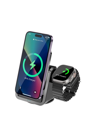 Nettech Nt-wch05 3 İn 1 15w Kablosuz Wireless Şarj