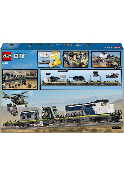 LEGO® City Polis Treni Soygunu 60508 – 7 Yaş ve Üzeri Çocuklar için 6 Minifigür İçeren Yaratıcı Oyuncak Yapım Seti (1313 Parça)