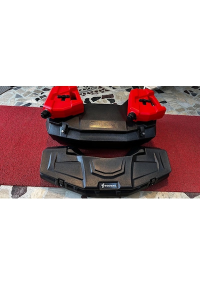 Arwic 3'lü Atv Çanta Seti Segway Yazılı 180 Lt Arka + 80 Lt Ön Çanta + 2 Adet 5 Lt Benzin Bidonu Siyah