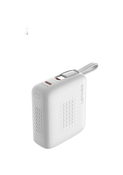 Lenyes Px169d Pd 22.5w Led Göstergeli Type-c Kablolu Mini Taşınabilir Powerbank 10000mah Beyaz