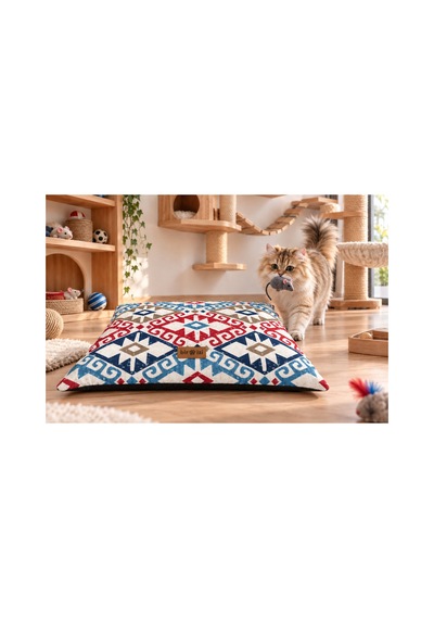 Kedi Ve Köpek Yer Minderi Üst Kalite Yıkanabilir Kılıflı Fermuarlı Boncuk Elyaf Kaydırmaz Taban Kedi Ve Köpek Yatağı Kilim Mavi Kırmızı 1717175119 Kedi Ve Köpek Yer Minderi Üst Kalite Yıkanabilir Kılıflı Fermuarlı Boncuk Elyaf Kaydırmaz Taban Kedi Ve Köpek Yatağı Kilim Mavi Kırmızı 1717175119