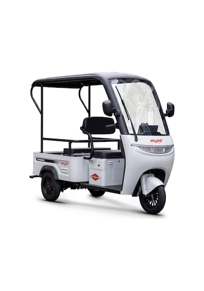 Skyjet Trıon Elektrikli Moped Beyaz - Siyah
