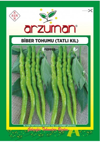 Arzuman Tatlı Kıl Biber Tohumu 10 GR