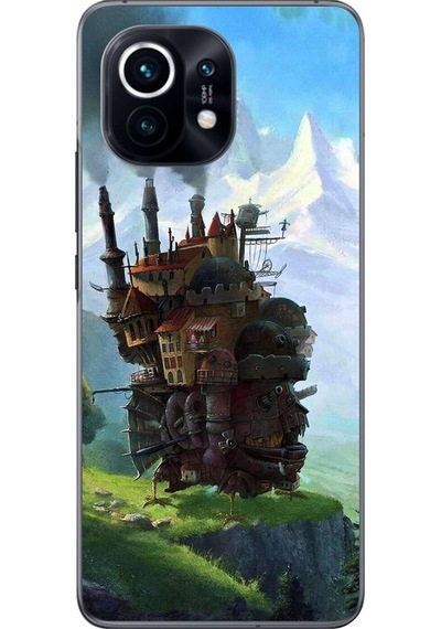 Xiaomi Mi 11 Uyumlu Şeffaf Kılıf Howls Moving Castle 1 Tasarımlı